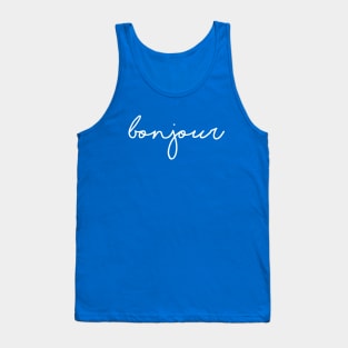 bonjour, a french hello Tank Top